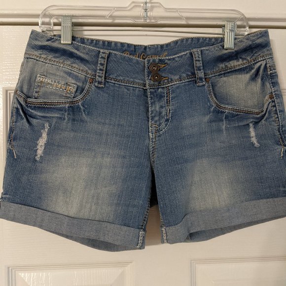 Mid Rise Denim Shorts - Picture 1 of 4